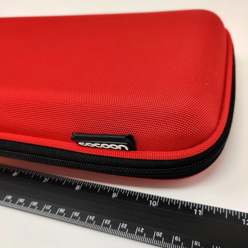 Cocoon Case w Grid It Insert Electronics Travel Case Red Zippered Business Trip